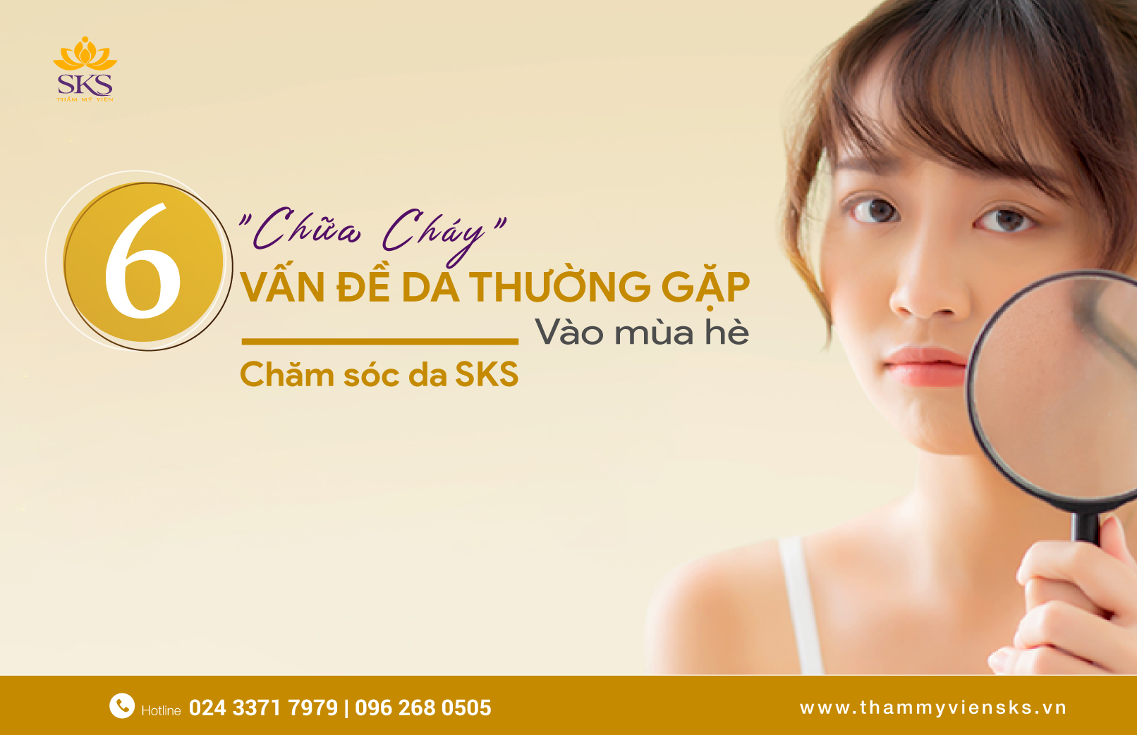 “Chữa cháy” 6 vấn đề da thường gặp vào mùa hè