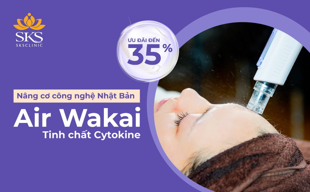 NÂNG CƠ TRẺ HÓA DA CÔNG NGHỆ NHẬT BẢN AIR WAKAI CYTOKINE ƯU ĐÃI ĐẾN 35%