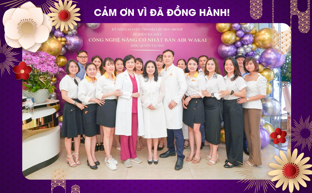 CẢM ƠN QUÝ KHÁCH HÀNG ĐÃ ĐỒNG HÀNH CÙNG SKS CLINIC TRONG NĂM 2023